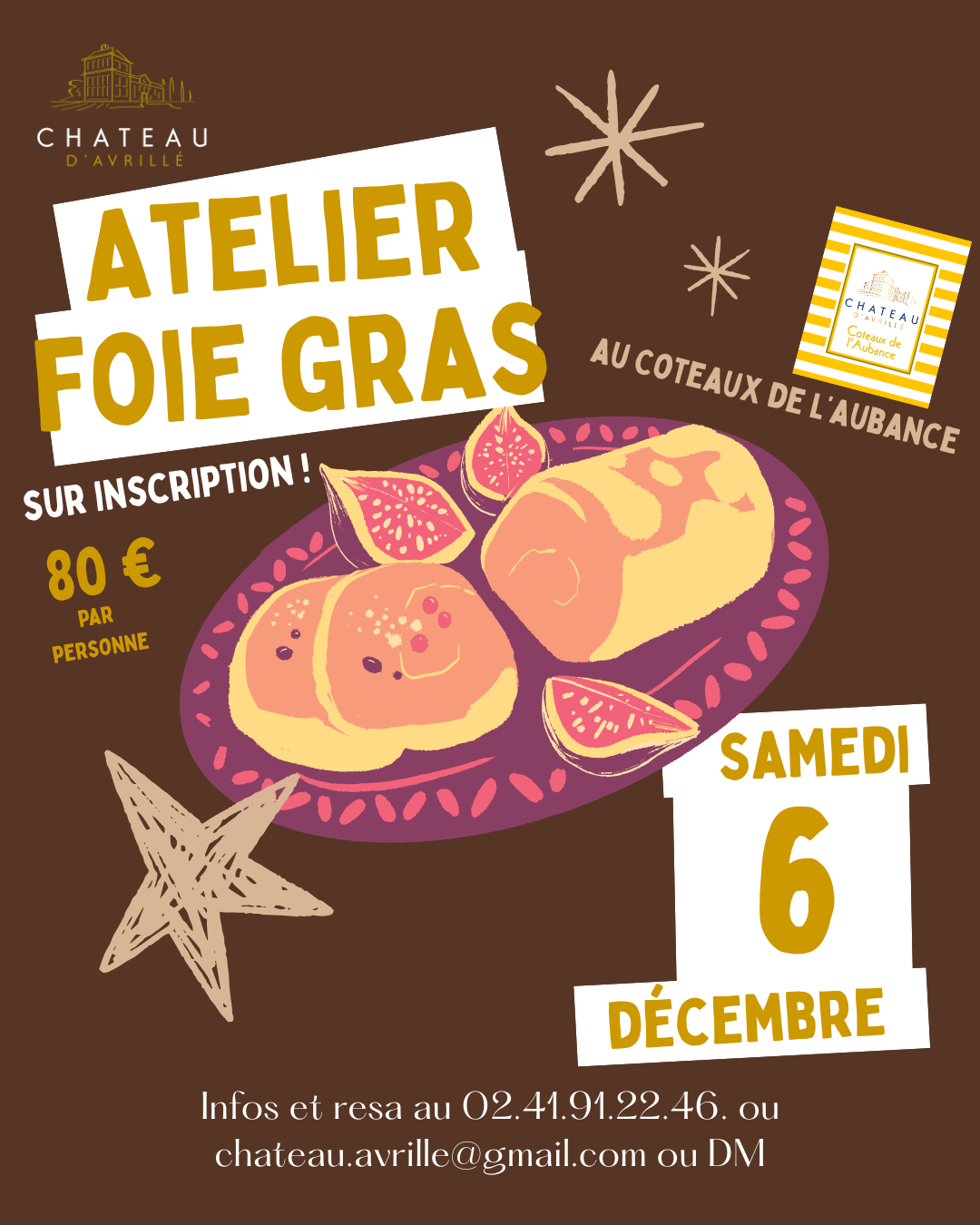 Atelier foie gras au coteaux de l'aubance