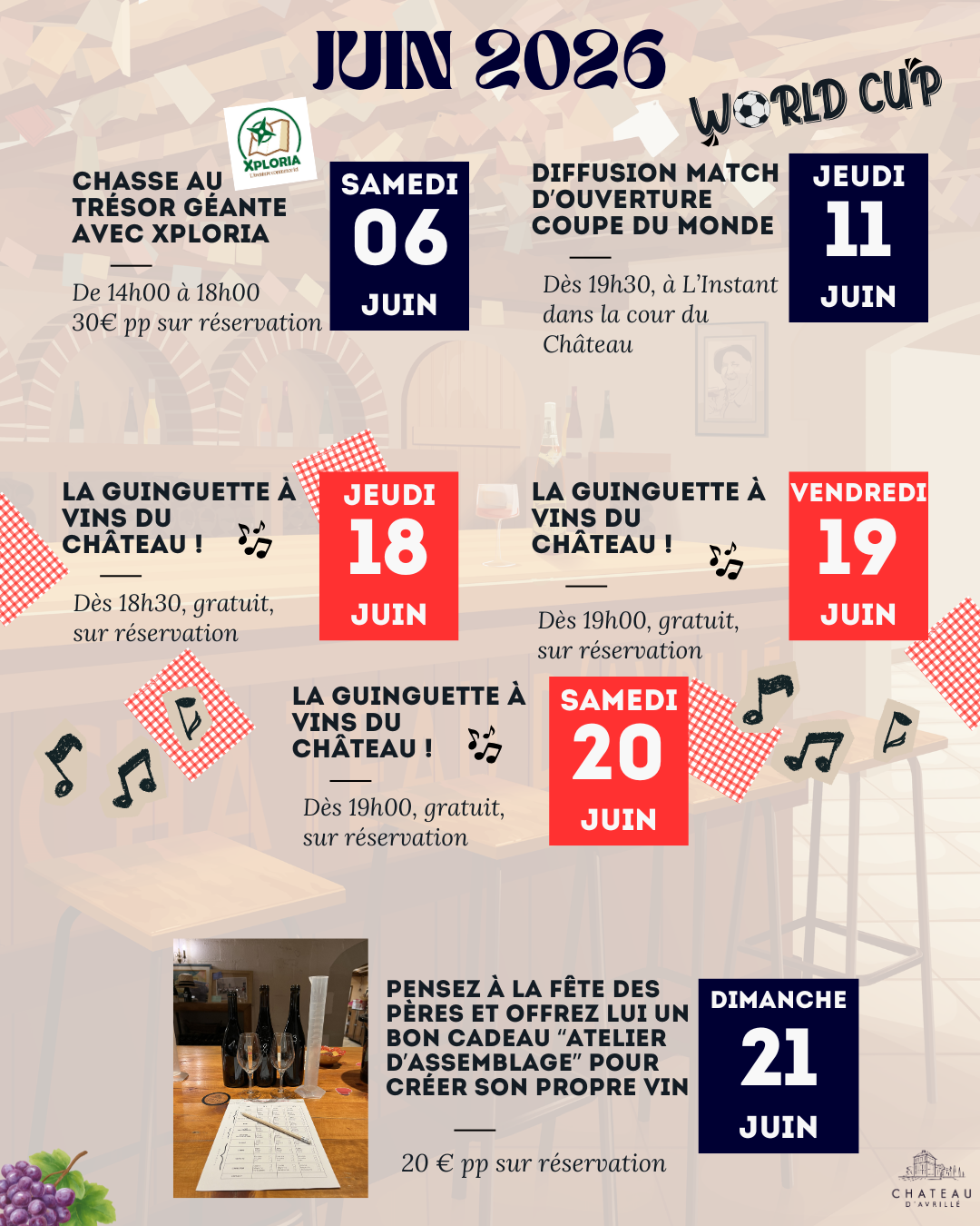 PROGRAMME DE JUIN CHATEAU D AVRILLE VIGNERON INDEPENDANT